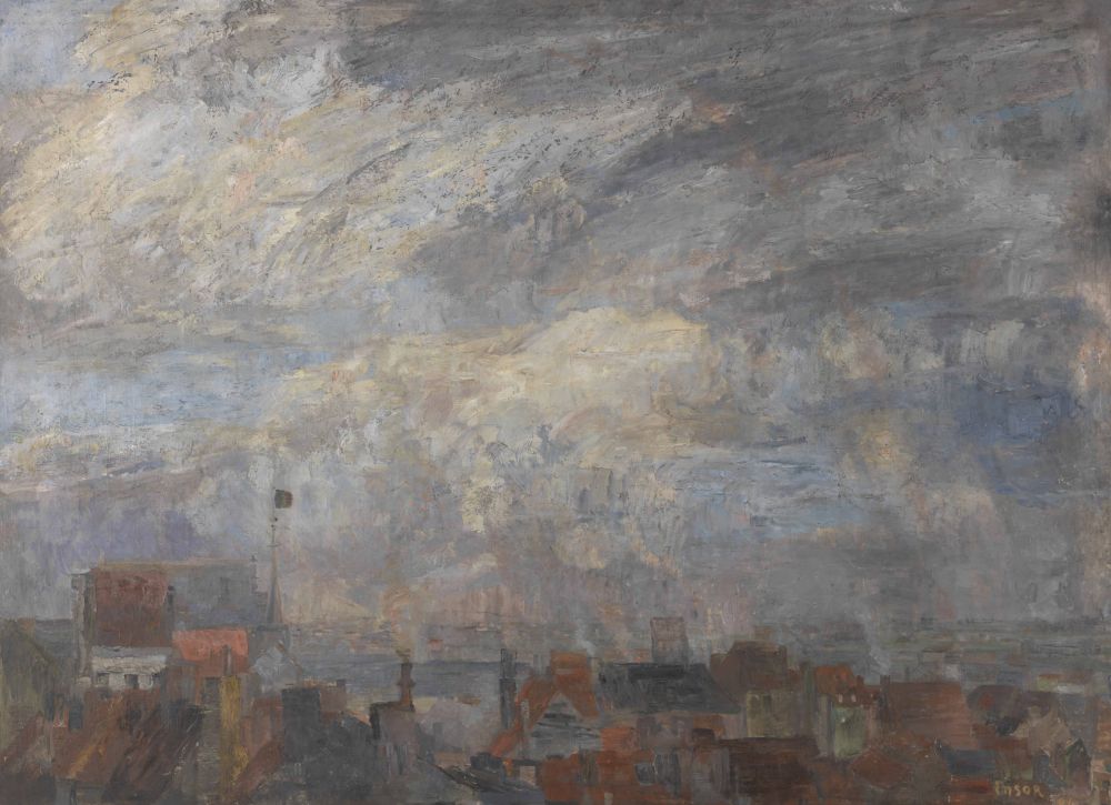 James Ensor, 1884, olieverf op doek, 149 x 206,5 cm, KMSKA, inventarisnummer 2706
