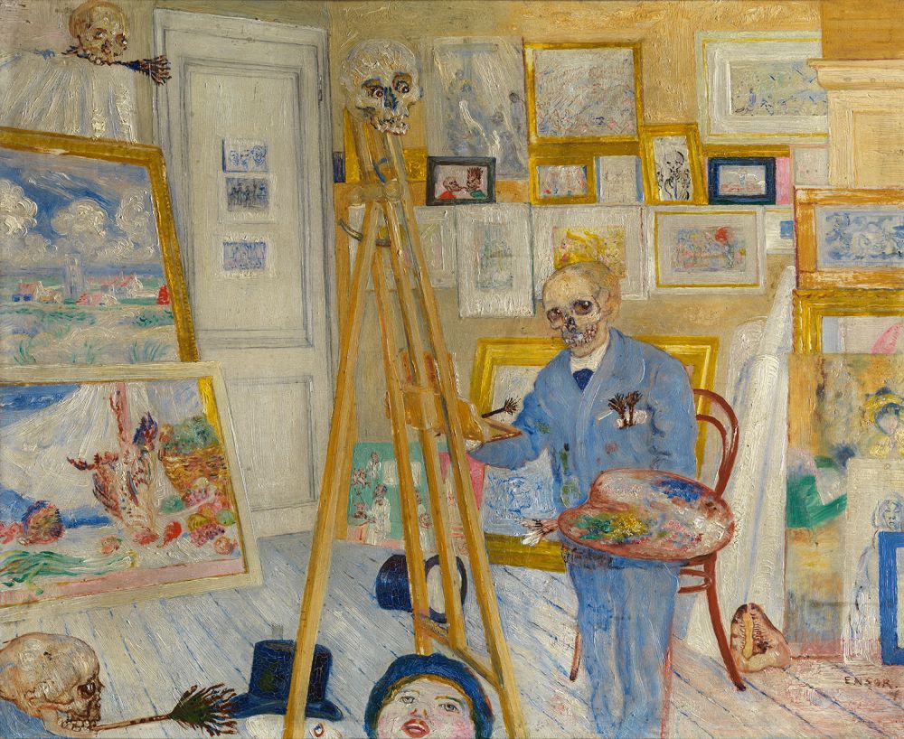 James Ensor, (1896), olieverf op paneel, 37,3 x 45,3 cm, KMSKA, inventarisnummer 3112