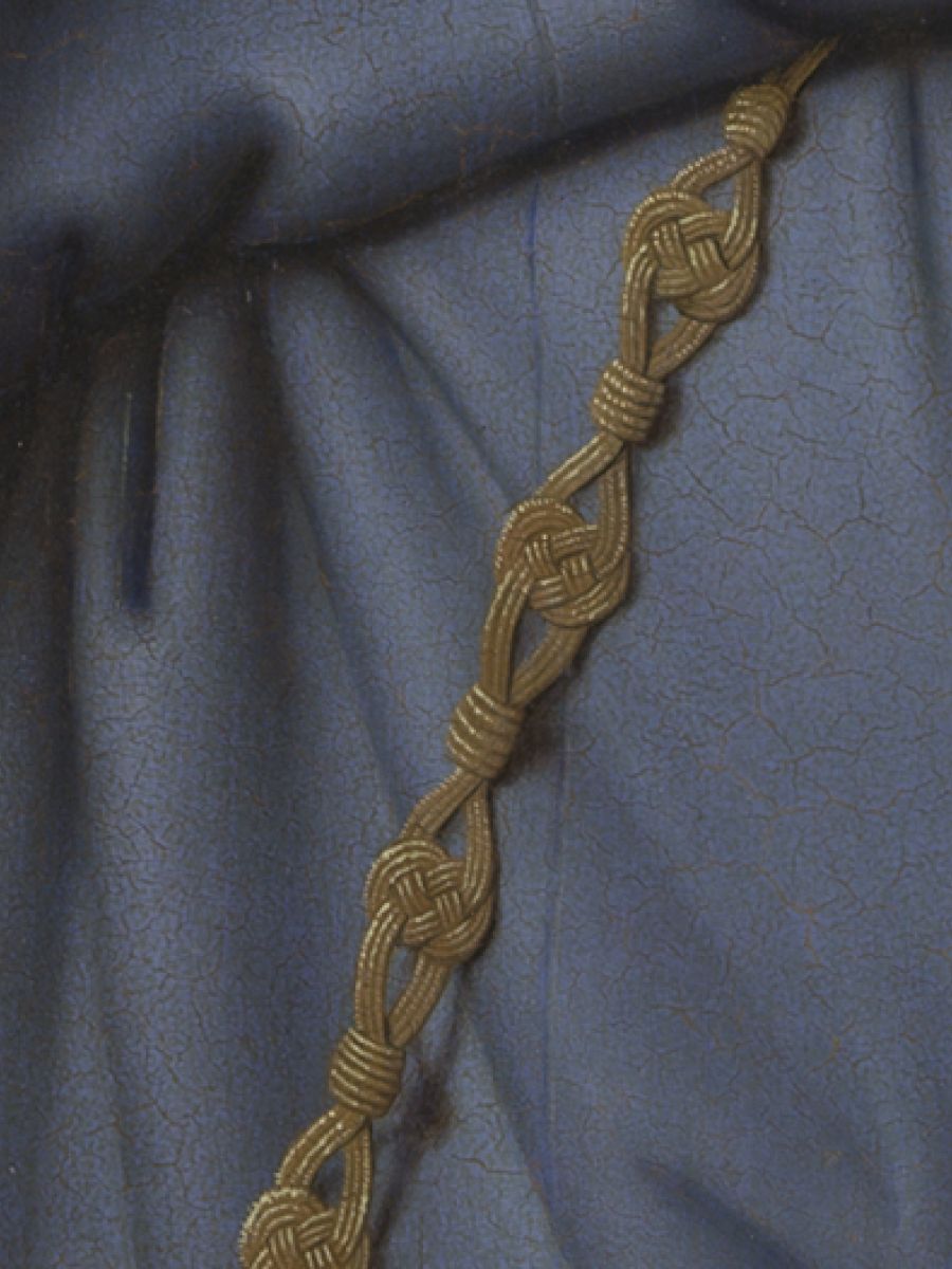 Pour les détails de couleur dorée, Fouquet utilisait un pigment contenant du plomb et de l'étain.