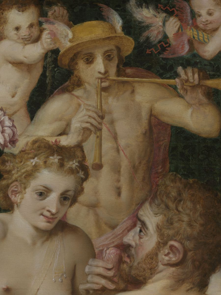 De gespierde Mercurius op 'Het banket van de goden'
