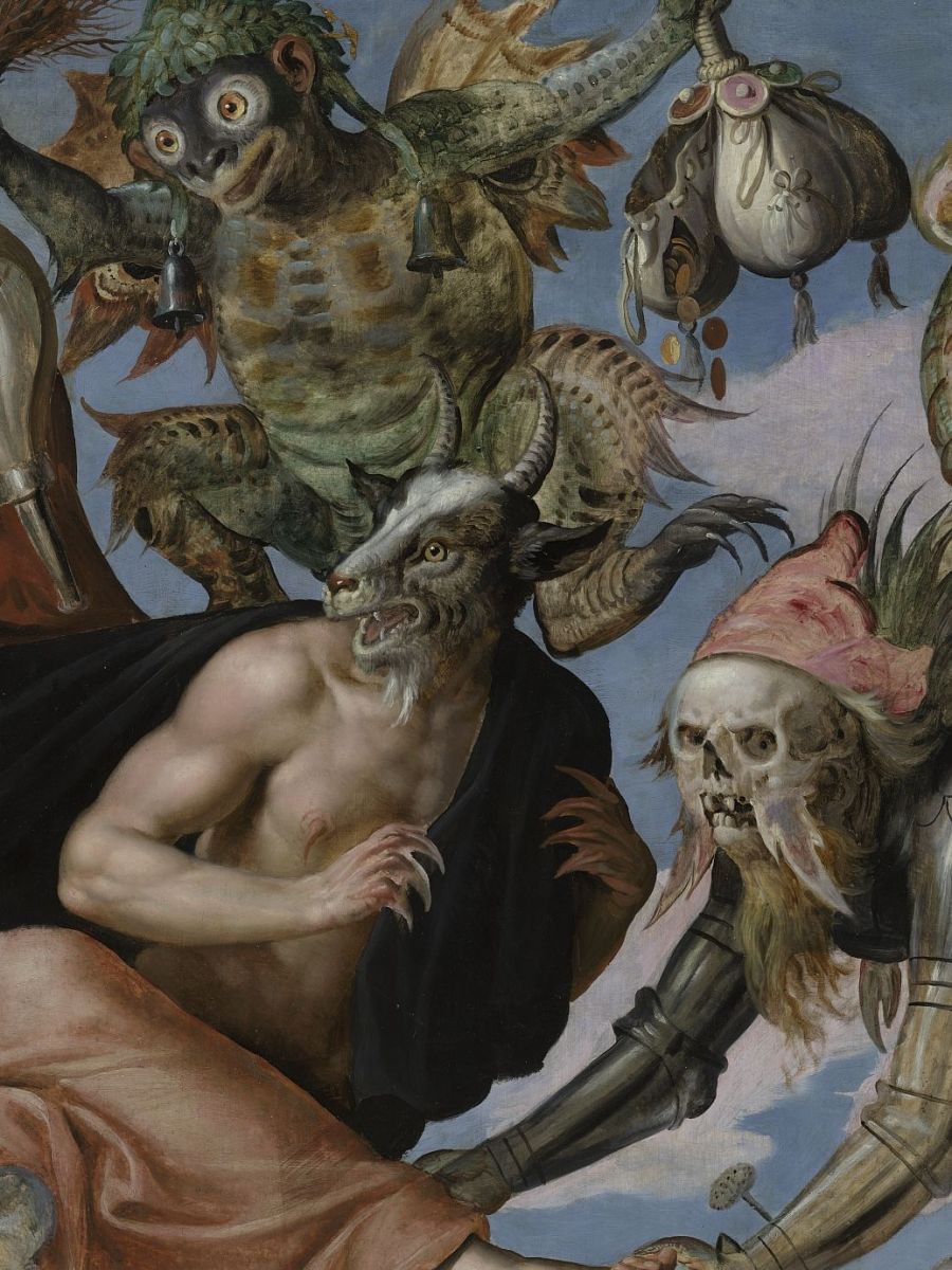 Maarten De Vos, Verzoeking van de heilige Antonius, detail
