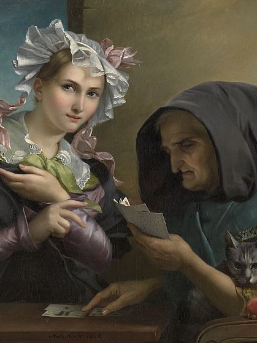 De waarzegster, Adèle Kindt (1828) (detail)