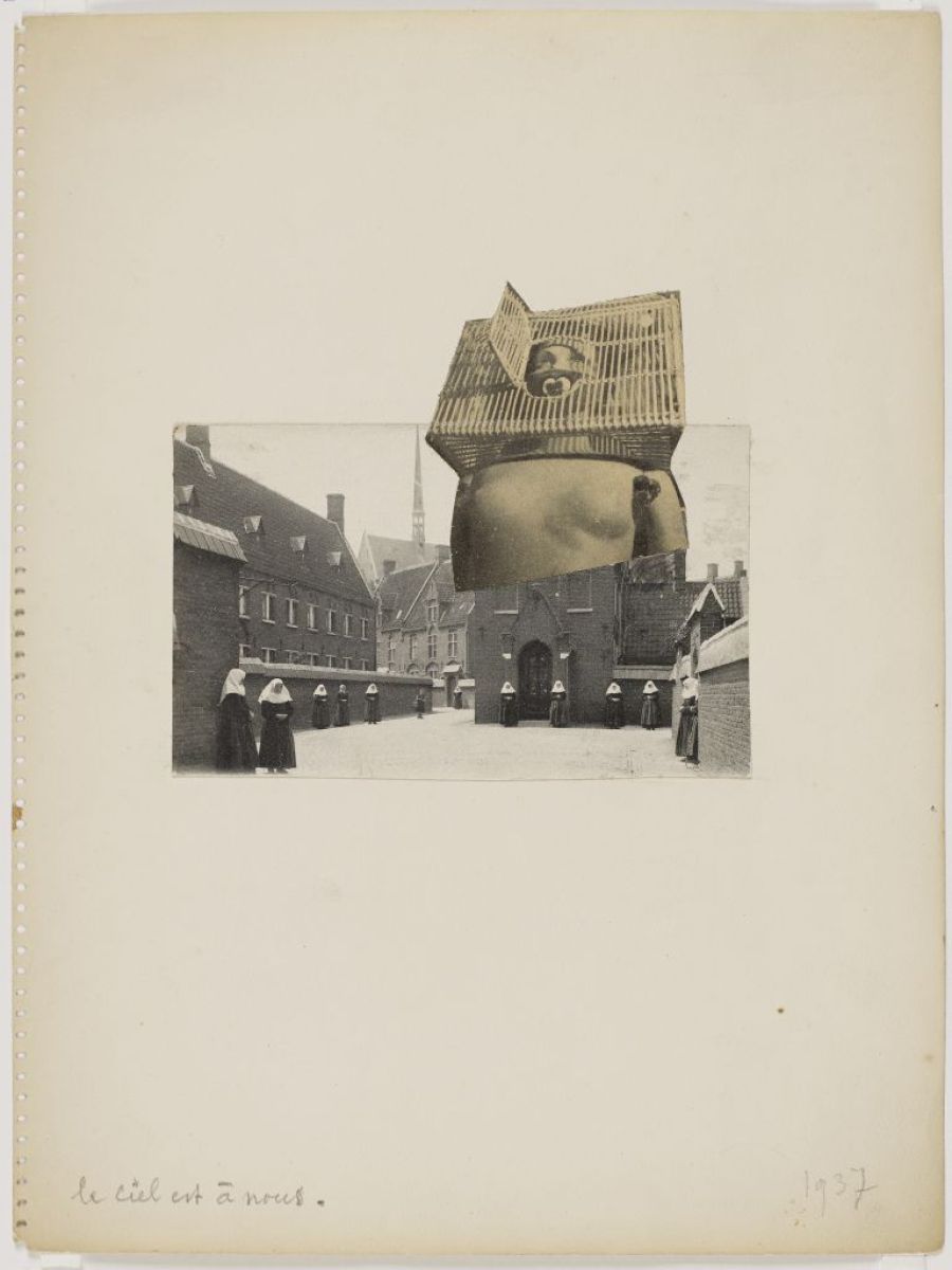 Paul Joostens, 1937, collage op papier, 29,4 x 22,1 cm, Mu.Zee, Oostende